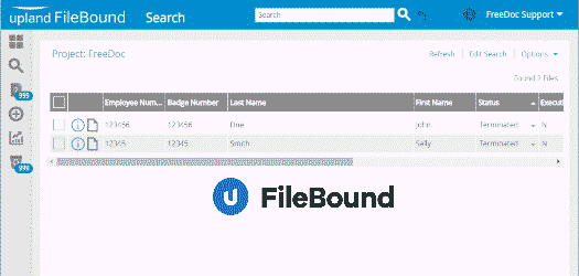 File Bound Screen